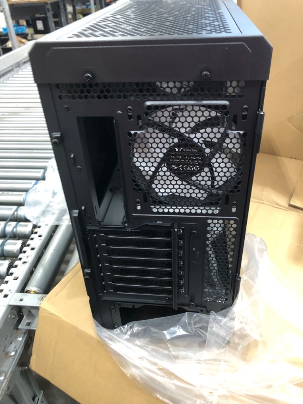 Photo 4 of Thermaltake Ceres 500 Black Mid Tower E-ATX Computer Case with Tempered Glass Side Panel; 4 Preinstalled PWM ARGB Fans; Rotational PCIe Slots & GPU Holder; CA-1X5-00M1WN-00; 3 Years Warranty Black Ceres 500