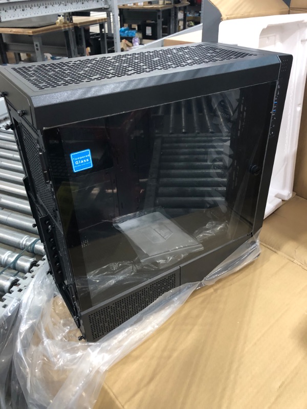 Photo 6 of Thermaltake Ceres 500 Black Mid Tower E-ATX Computer Case with Tempered Glass Side Panel; 4 Preinstalled PWM ARGB Fans; Rotational PCIe Slots & GPU Holder; CA-1X5-00M1WN-00; 3 Years Warranty Black Ceres 500