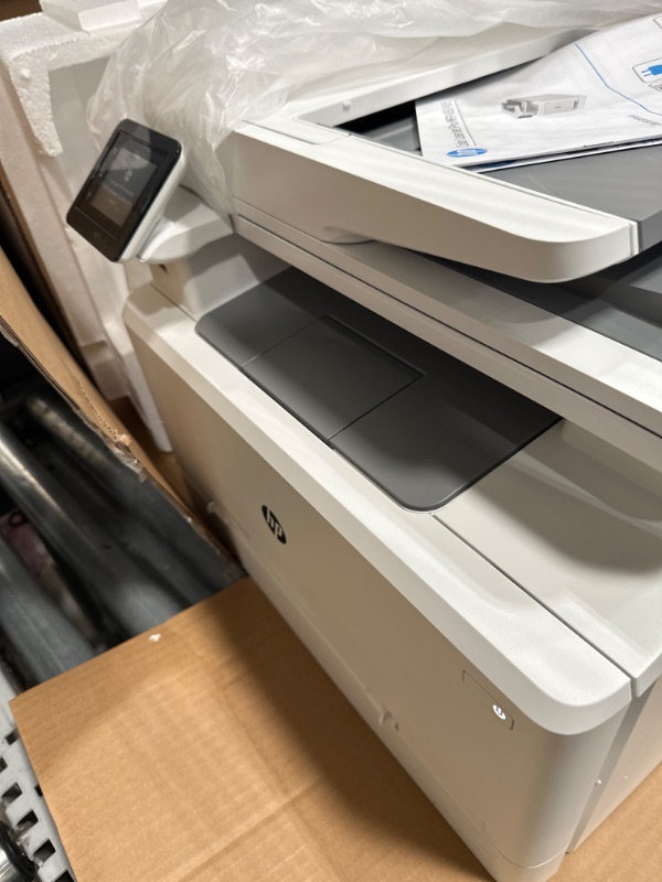 Photo 4 of HP Color LaserJet Pro M283fdw Wireless All-in-One Laser Printer, Remote Mobile Print, Scan & Copy, Duplex Printing, Works with Alexa (7KW75A), White