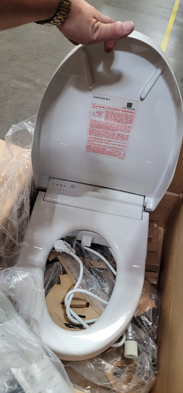 Photo 6 of (PARTS ONLY)TOTO SW3036R#01 WASHLET K300 Electronic Bidet Toilet Seat, Cotton White Cotton White Self Cleaning Wand with EWATER