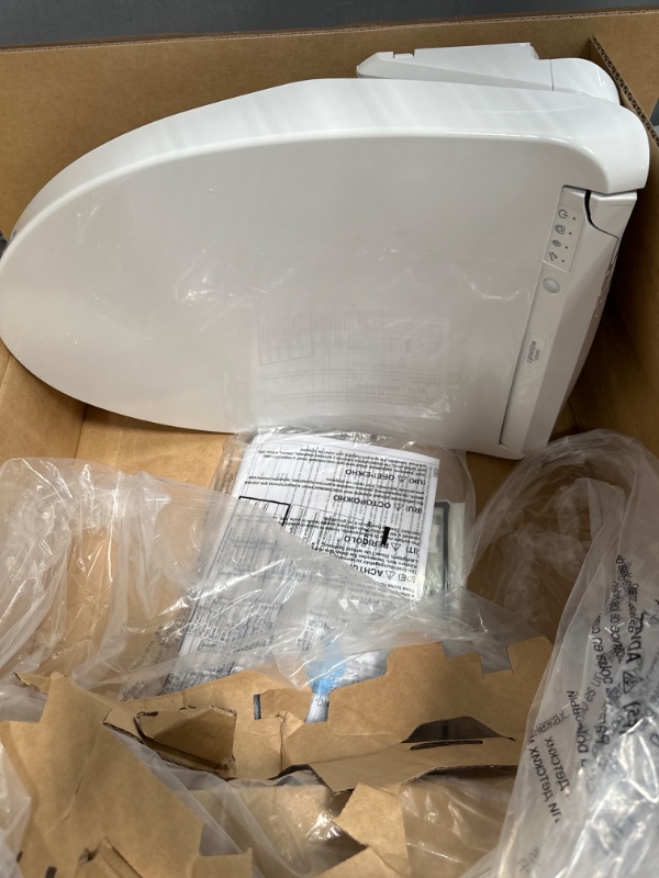 Photo 3 of (PARTS ONLY)TOTO SW3036R#01 WASHLET K300 Electronic Bidet Toilet Seat, Cotton White Cotton White Self Cleaning Wand with EWATER