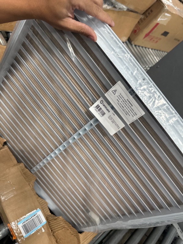 Photo 2 of Aluminum Return Grille for 22x22” Duct Hole - Easy Air Flow Ceiling/Sidewall Vent Cover Without Damper - 23.6x23.6" Face Size - Ideal for Air Extraction 22" x 22"