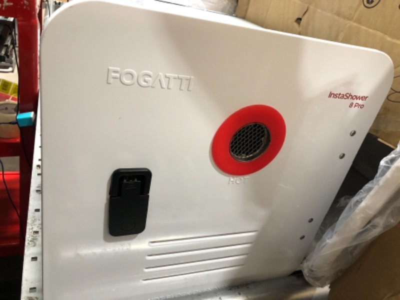 Photo 3 of FOGATTI RV Tankless Water Heater, Gen 2, Propane, 2.9 GPM, with Mixing Tank, 15x15 Inch White Door and Remote Controller, 55,000 BTU, InstaShower 8 Pro, Best Unit for RVers’ Everyday Use InstaShower 8 Pro White