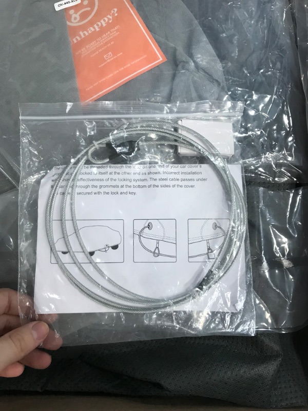 Photo 1 of Motor Trend TrueShield Waterproof SUV & Van Cover - Heavy Duty Outdoor Fleece-Lined Sonic Coating - Ultimate 6 Layer Protection - Cover Lock Included (M - max Length 185") M-max Length 185"