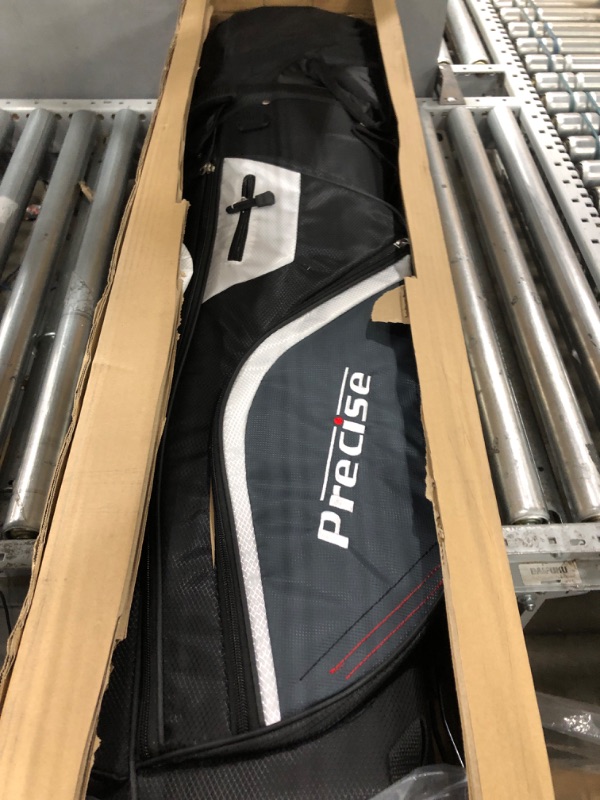 Photo 3 of Precise M5 Men's Complete Golf Clubs Package Set Includes Titanium Driver, S.S. Fairway, S.S. Hybrid, S.S. 5-PW Irons, Putter, Stand Bag, 3 H/C's Right Hand