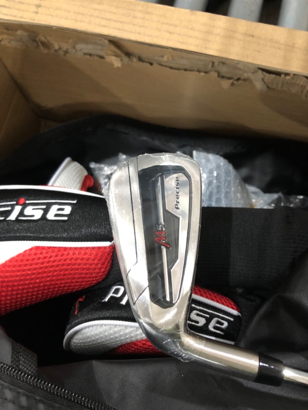 Photo 5 of Precise M5 Men's Complete Golf Clubs Package Set Includes Titanium Driver, S.S. Fairway, S.S. Hybrid, S.S. 5-PW Irons, Putter, Stand Bag, 3 H/C's Right Hand