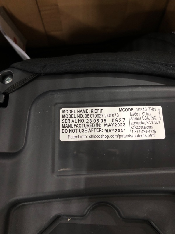 Photo 2 of Chicco KidFit ClearTex Plus 2-in-1 Belt-Positioning Booster Car Seat, Backless and High Back Booster Seat, for Children Aged 4 Years and up and 40-100 lbs. | Obsidian/Black KidFit Plus with ClearTex® No Chemicals Obsidian