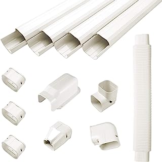 Photo 1 of 3" W 15Ft L Air Conditioner Decorative PVC Line Cover Kit for Mini Split Air Conditioners and Heat Pumps