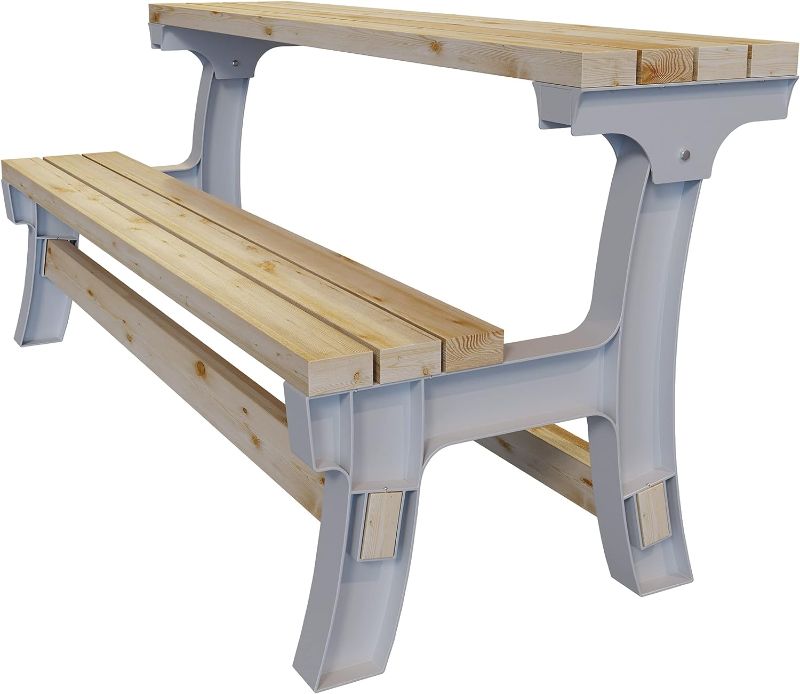 Photo 1 of 2x4basics 90110ONLMI 90110 Flip Top BenchTable, 6"D x 28.25"W x 34"H, Sand
