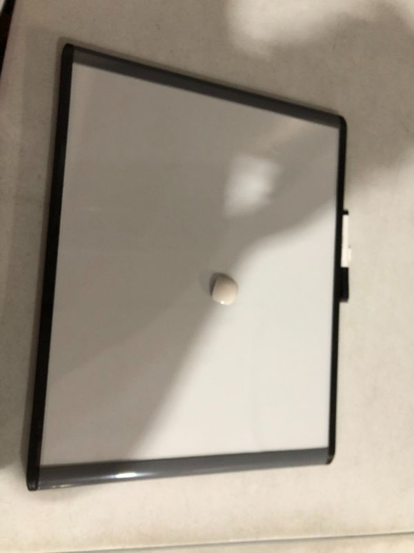 Photo 4 of ***DENTED - SEE NOTES***
U Brands MOD Magnetic Dry Erase Board, 16 x 20 Inches, Black and Grey Frame (381U00-01)