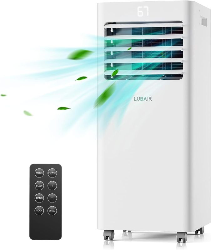 Photo 1 of **SEE NOTES**
LUBAIR 10,000 BTU Portable Air Conditioners, Portable AC Unit with Remote Control for Room up to 400 Sq.Ft, 3-in-1 Room Air Conditioner Work as Dehu & Fan & Cool with 24Hrs Timer Include Window Kit

