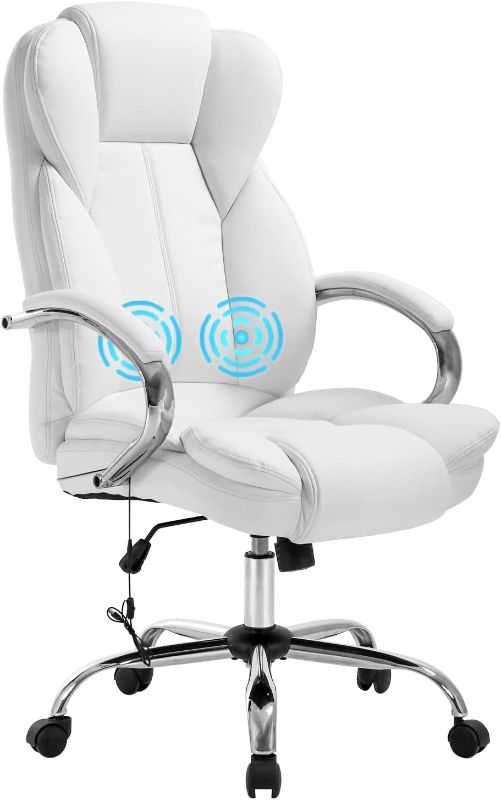 Photo 4 of Sold for parts only!!!BestOffice Executive Task Rolling Swivel Lumbar Support for Home Office, White PU Leather Massage Ergonomic Desk Chair
Visit the BestOffice Store