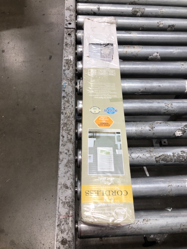 Photo 1 of Cordless Light Filtering Mini Blind - 24 Inch Length, 64 Inch Height, 1" Slat Size - Pearl White - Cordless GII Morningstar Horizontal Windows Blinds for Interior by Achim Home Decor 24 x 64 in Pearl White