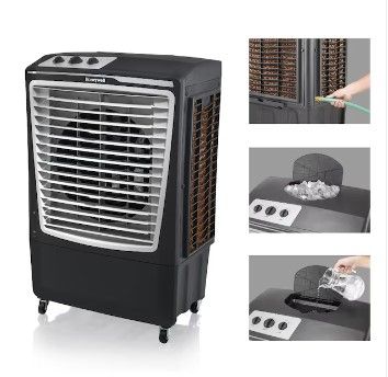 Photo 1 of 2587-CFM 3-Speed Indoor/Outdoor Portable Evaporative Cooler for 1576-sq ft (Motor Included)
