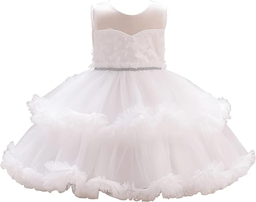 Photo 1 of FAYICO Flower Baby Girl Dress Toddler Party lace Tulle Tutu Princess Pageant Bridesmaid Easter Christmas Thanksgiving (3-9Y) 