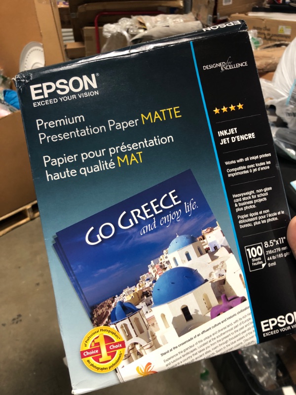Photo 2 of Epson Premium Presentation Paper MATTE (8.5x11 Inches, 100 Sheets) (S042180),Black