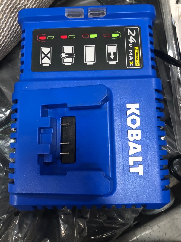 Photo 4 of Kobalt 24-Volt Max 2-Pack 4 Amp-Hour Lithium Power Tool Battery Kit (Charger Included)