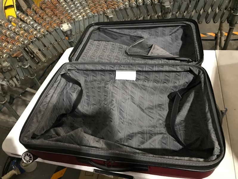 Photo 5 of **DENTED IN MANY PLACES BUT OTHERWISE GOOD CONDITION** Samsonite Centric 2 Hardside Expandable Luggage, CORDOVAN Checked-Medium 24-Inch 