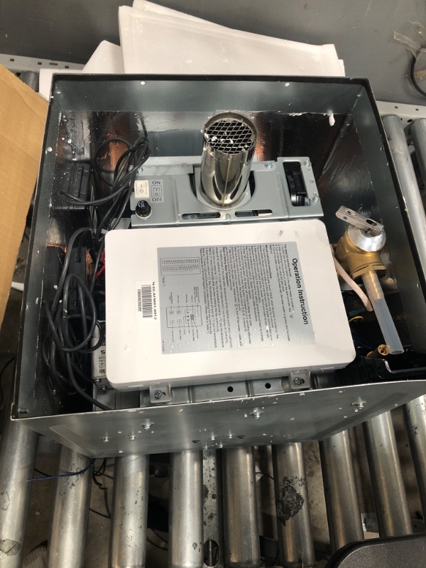 Photo 2 of "MISSING COVER" FOGATTI RV Tankless Water Heater, 2.9 GPM, Gen 2, with White Door and Remote Controller, 55,000 BTU, InstaShower 8 Plus, Best High Altitude Performance, Ideal for RVers' Everyday Use 8 Plus White