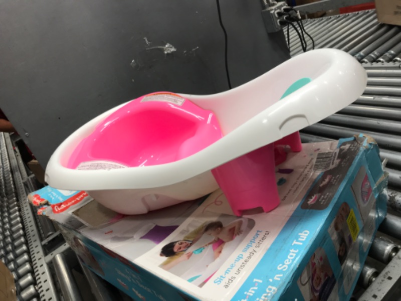 Photo 3 of **MISSING PARTS**
Fisher-Price 4-in-1 Sling 'n Seat Tub 1 Count (Pack of 1) Pink