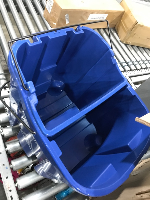 Photo 1 of **MISSING PARTS**
Carlisle FoodService Products OmniFit 35 QT Mop Bucket : Soiled Water Insert -  Soiled Water Insert Blue