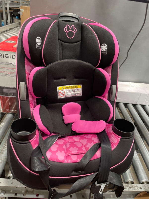 Photo 2 of **USED**
Disney Baby Grow and Go All-in-One Convertible Car Seat, Rear-facing 5-40 pounds, Forward-facing 22-65 pounds, and Belt-positioning booster 40-100 pounds, Simply Minnie