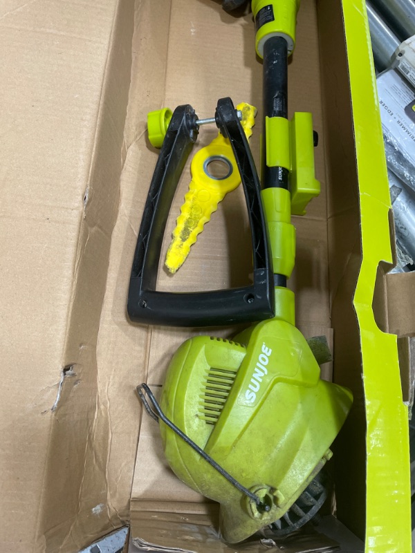 Photo 3 of **USED**
Sun Joe 24V-SB10-LTE 24-Volt iON+ 10-in. Cordless SharperBlade Stringless Lawn Trimmer, Kit (w/2.0-Ah Battery + Quick Charger) SharperBlade Stringless Trimmer