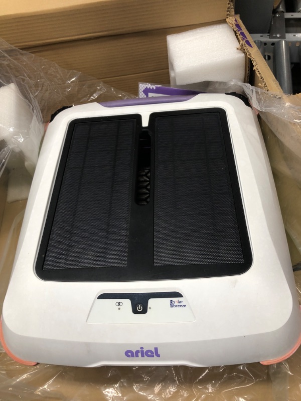 Photo 1 of Ariel Solar Breeze Automatic Robot Pool Cleaner - New 2023 Model - Solar Powered Pool Skimmer with Easy to Empty Filter Tray & Integrated Smart Technology with Obstacle Avoidance & Cordless Design