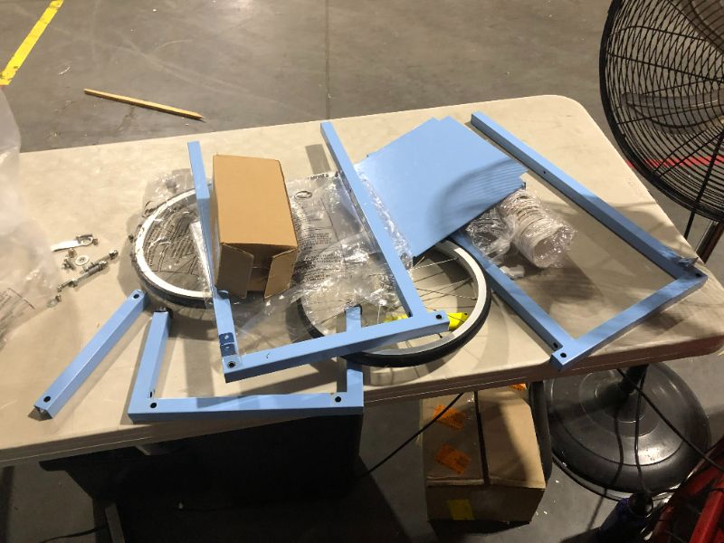 Photo 1 of ***NONFUNCTIONAL - FOR PARTS - SEE NOTES***
Nostalgia Snow Cone Cart, 54-Inch, Wheeled, Blue
