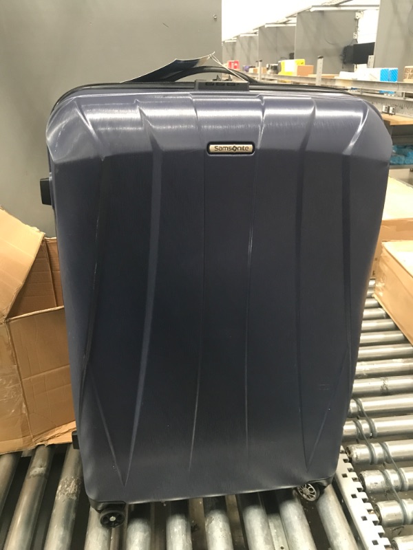 Photo 2 of ***WHEELS DAMAGED - SCRATCHED - SEE PICTURES***
Samsonite Centric 2 Hardside Expandable Luggage with Spinner Wheels, True Navy, 28-Inch