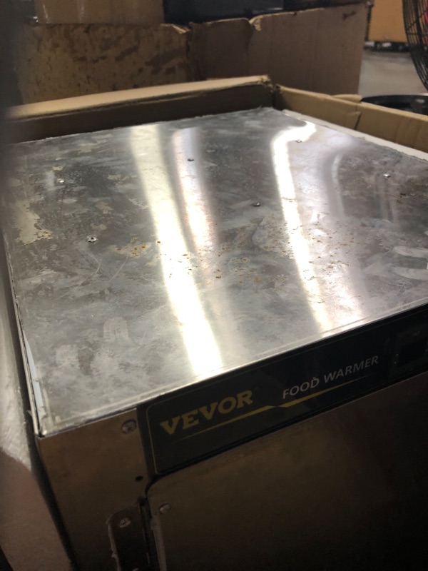 Photo 5 of [FOR PARTS, READ NOTES]
VEVOR Hot Box Food Warmer, 19"x19"x29" Concession Warmer with Water Tray, Five Disposable Catering Pans, Countertop Pizza
