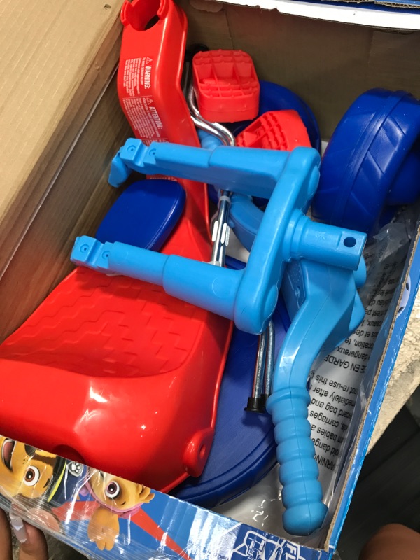 Photo 2 of **MISSING PARTS**FOR PARTS**
Paw Patrol 10” Fly Wheels Junior Cruiser Ride-On Pedal-Powered Toddler Bike/Trike, Ages 18-36M, for Kids 33”-35” Tall and up to 35 Lbs Paw Patrol Blue