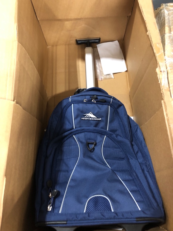 Photo 2 of **DAMAGED** High Sierra Freewheel Wheeled Laptop Backpack, True Navy, 20.5 x 13.5 x 8-Inch 20.5 x 13.5 x 8-Inch True Navy