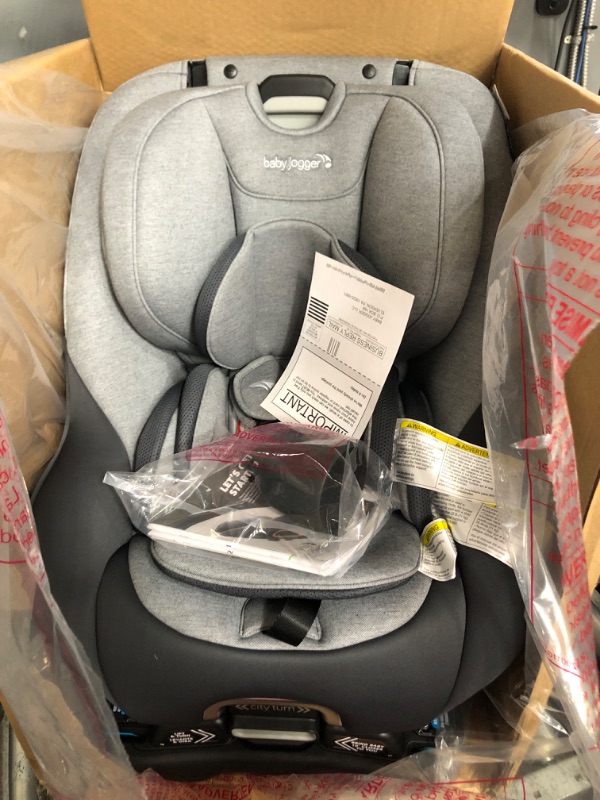 Photo 2 of Baby Jogger City Turn Rotating Convertible Car Seat | Unique Turning Car Seat Rotates for Easy in and Out, Onyx Black
