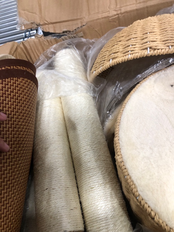 Photo 1 of 2023 Modern Cat Tree Tower for Large Cats, Advanced Space Module Cat's Nest Cat Tower, Hand Woven Multilevel Huge Paws Pals Cat Tree, 7cm Natural Sisal Prop Wood Cat Tree, Scratching Cat Lover Gifts FQ-RL24-X0XP