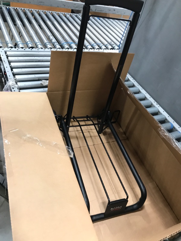 Photo 1 of Britax Car Seat Travel Cart | Adjustable Handle + Compact Fold + Fits in Airplane Overhead Bin , Black, 42x13.5x5.5 Inch (Pack of 1)