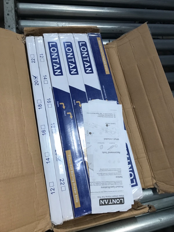 Photo 1 of 10 Pairs Soft Close Drawer Slides 20in - LONTAN - SL4502S3-20 Ball Bearing and Full Extension Dresser Drawer Slides 100lb Capacity Heavy Duty Drawer Slides for Cabinet 20'' Drawer Slides 10 Pairs