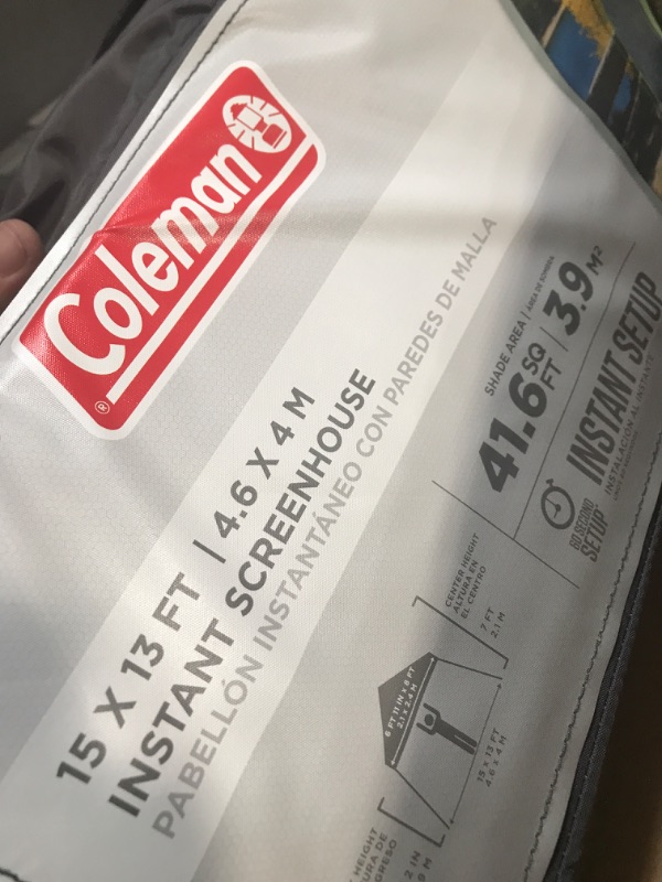 Photo 3 of ( SEALED NEW )Coleman Instant Screenhouse 15 x 13 Feet