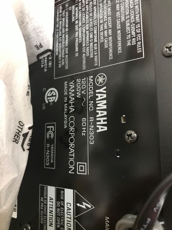 Photo 5 of YAMAHA R-N303BL Stereo Receiver with Wi-Fi, Bluetooth & Phono