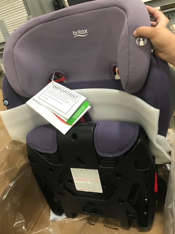 Photo 3 of Britax Highpoint Backless Belt-Positioning Booster Seat, SafeWash Purple Ombre