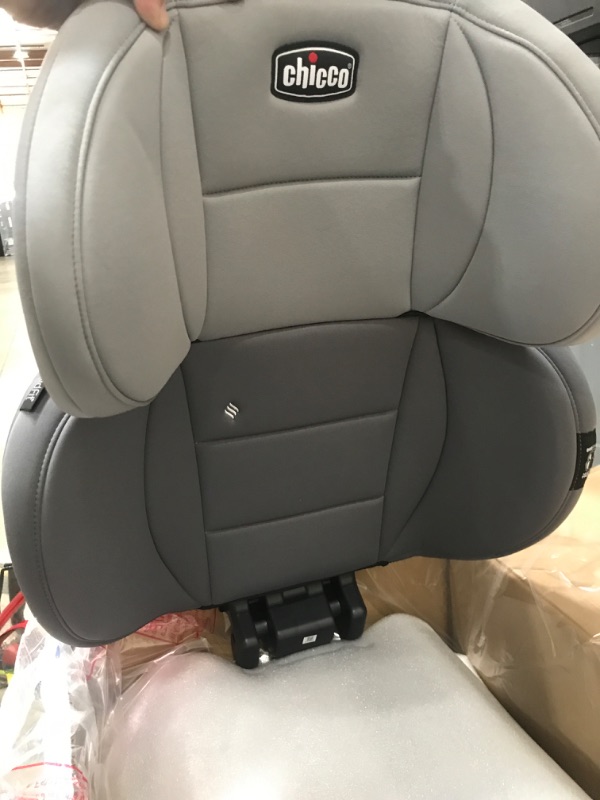 Photo 3 of Chicco KidFit ClearTex Plus 2-in-1 Belt-Positioning Booster Car Seat, Backless and High Back Booster Seat, for Children Aged 4 Years and up and 40-100 lbs. | Drift/Grey KidFit Plus with ClearTex® No Chemicals Drift/Grey