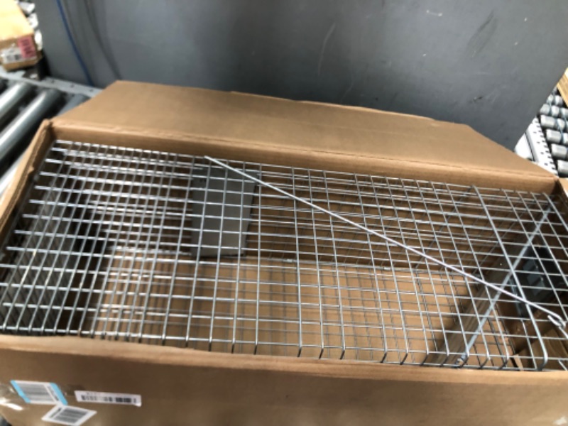 Photo 1 of Havahart 1079SR Large 1-Door Humane Catch and Release Live Animal Trap for Raccoons, Cats, Bobcats, Beavers, Small Dogs, Groundhogs, Opossums, Foxes, Armadillos, and Similar-Sized Animals