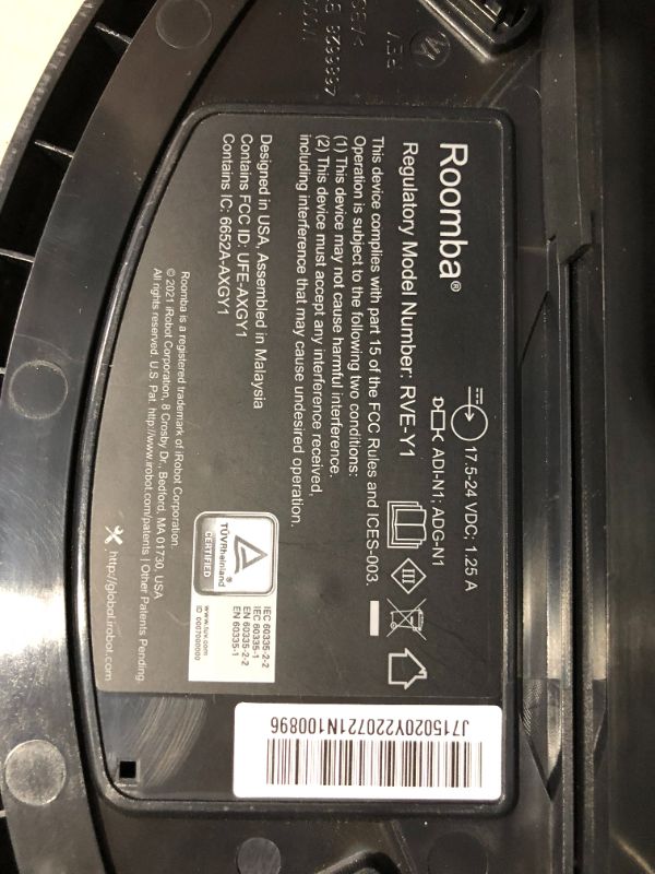 Photo 3 of ***SEE NOTES***
iRobot Roomba j7+ (7550) Self-Emptying Robot Vacuum