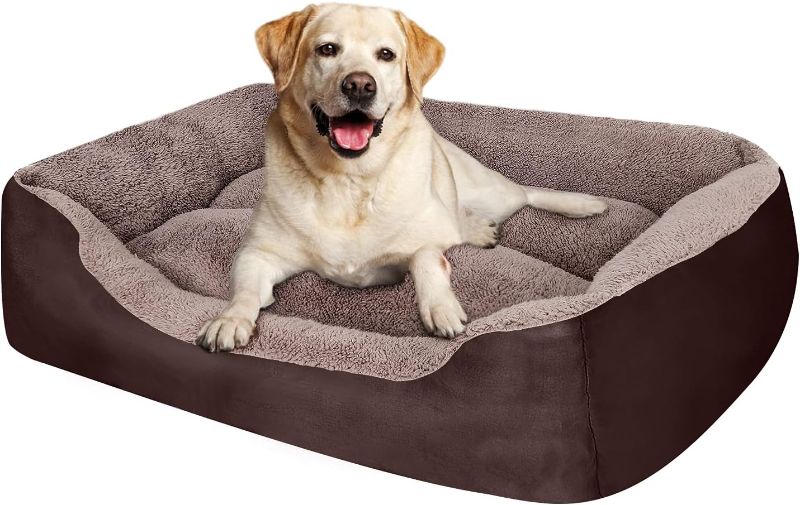 Photo 1 of Dog Beds for Medium Dogs, Rectangle Washable Dog Bed Comfortable and Breathable Pet Sofa Warming Orthopedic Dog Bed for Medium Dogs