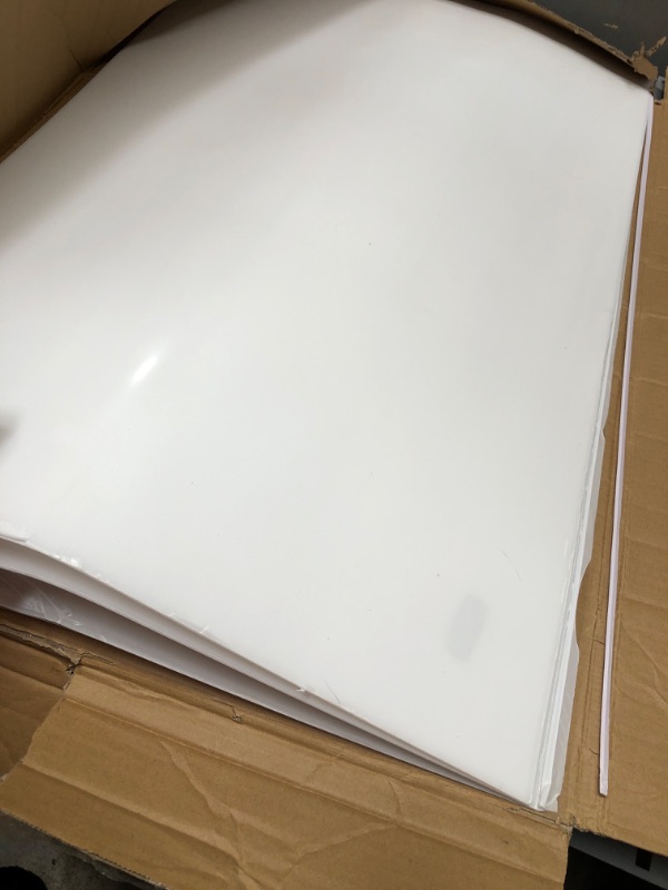 Photo 2 of ***DENTED***

5-Pcs 24x36 inch Plexiglass Sheets - PET Sheet Panels - Clear Acrylic Plexiglass Sheet 24x36 for Picture Frame,Glass Alternative,Signs,Door Scratch Protectors,Painting,Pet Barriers 5 Pack 24x36inch 0.04 inch thick 5