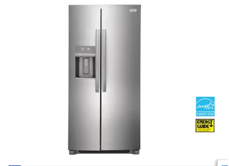 Photo 1 of Frigidaire Gallery 22.3-cu ft Counter-depth Side-by-Side Refrigerator with Ice Maker