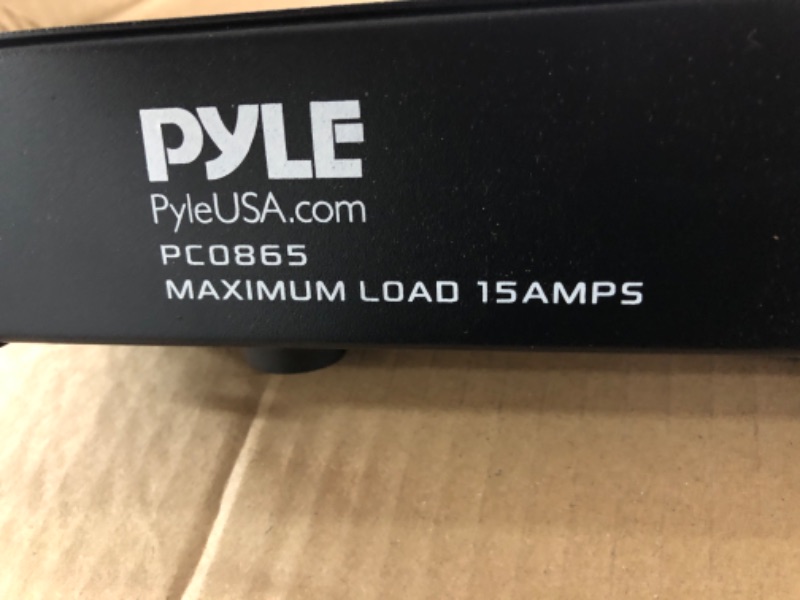 Photo 3 of Pyle 19 Outlet 1U 19" Rackmount PDU Power Distribution Supply Center Conditioner Strip Unit Surge Protector Cord (PCO865) 