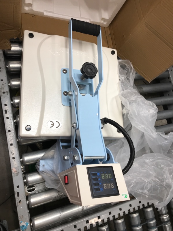 Photo 1 of BOSSTOP Upgrade Sublimation Clamshell Heat Press 15x15,DIY Digital Industrial-Quality Heat Press Machine for T Shirts,Rhinestone HTV Vinyl Heat Press for Home Use,Businessman CE/ROHS,Blue nice 2