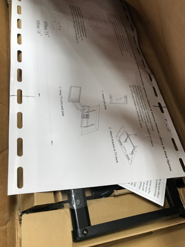 Photo 2 of Mounting Dream Long Arm TV Wall Mount for Most 42-90 Inch TV, 40 Inch Long Extension TV Mount Swivel and Tilt, Full Motion TV Mount Fits Max VESA 800x400mm, 150 lbs. Loading, 16”,18”, 24” Studs