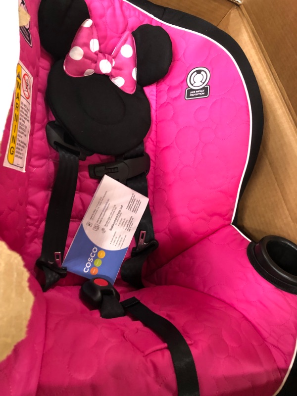 Photo 2 of Disney Baby Onlook 2-in-1 Convertible Car Seat, Rear-Facing 5-40 pounds and Forward-Facing 22-40 pounds and up to 43 inches, Mouseketeer Minnie